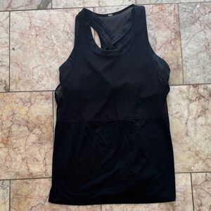 Lululemon Black Top w/Built-In Bra!